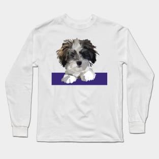 Cute Cavachon Maltese Poodle mix dog Long Sleeve T-Shirt